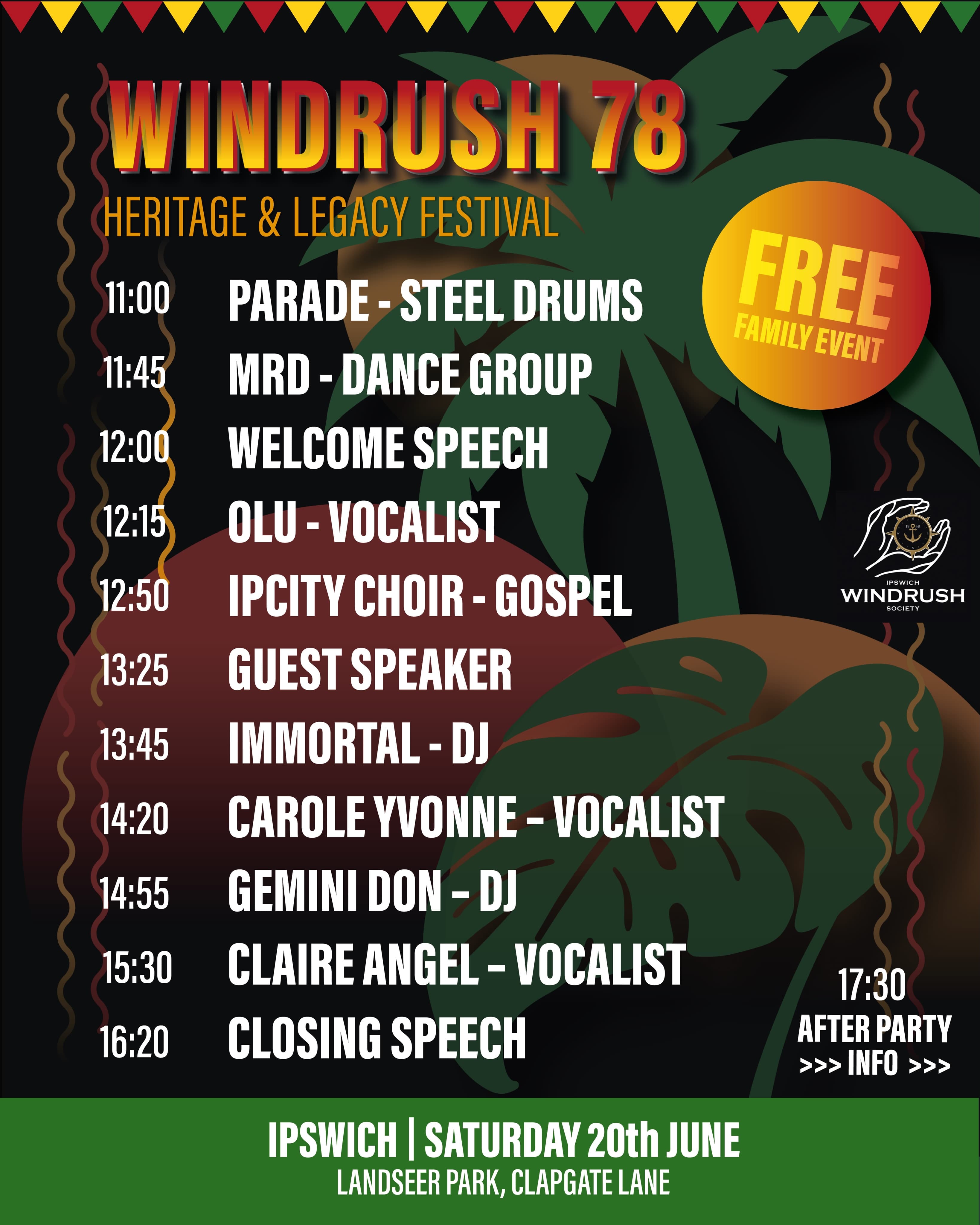 Windrush 78th Anniversary Programme